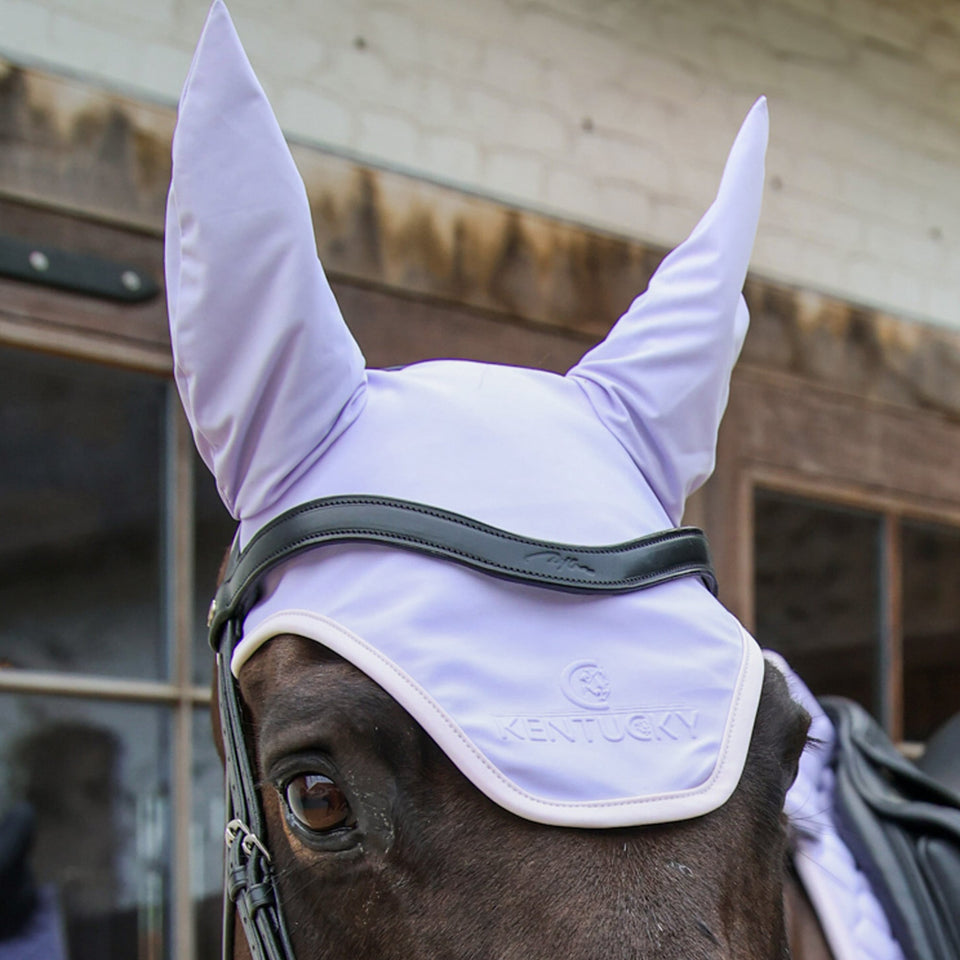 Kentucky Horsewear Softshell Wellington Fly Veil - Light Purple