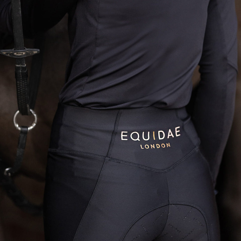 Equidae London Louise High Waist Riding Leggings - Black