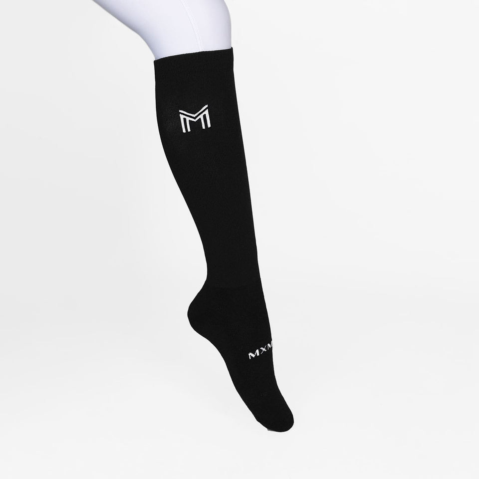 Maximilian Equestrian Flag Riding Socks - Black