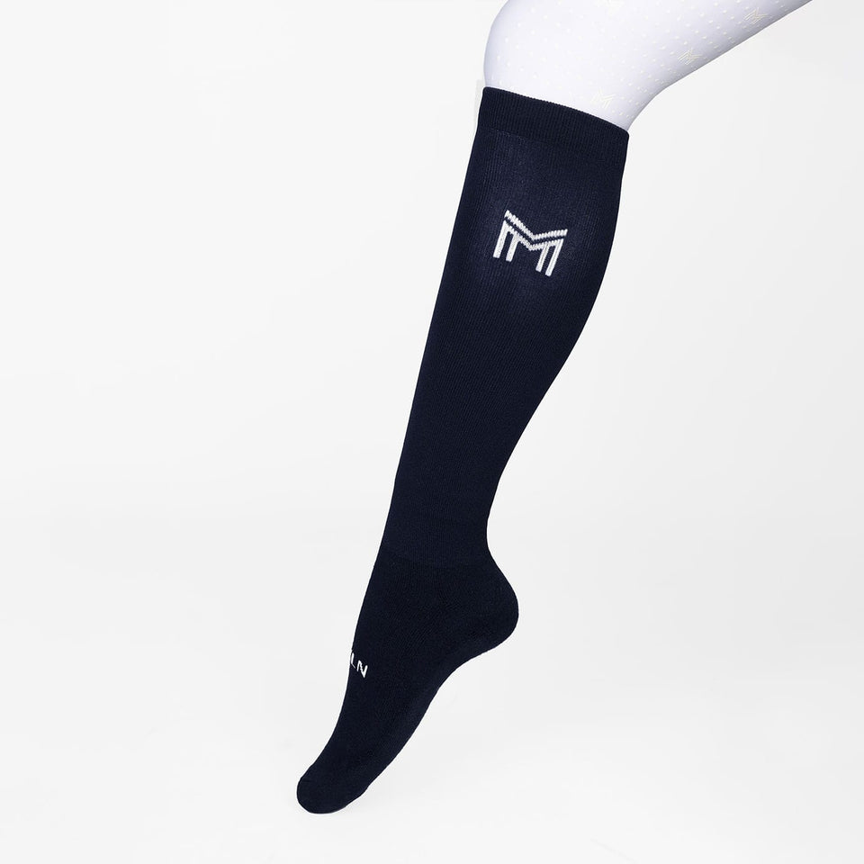 Maximilian Equestrian Flag Riding Socks - Navy