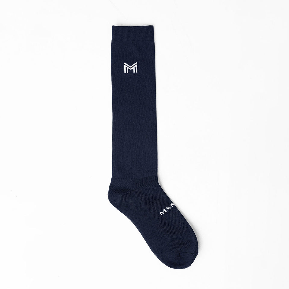 Maximilian Equestrian Flag Riding Socks - Navy