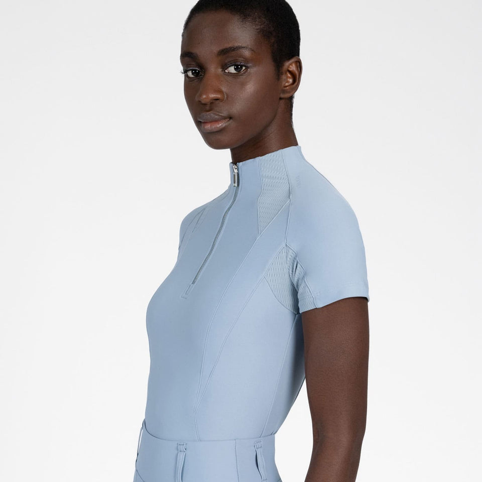 Maximilian Equestrian Frame Short Sleeve Base Layer - Aqua