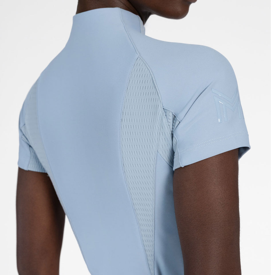Maximilian Equestrian Frame Short Sleeve Base Layer - Aqua