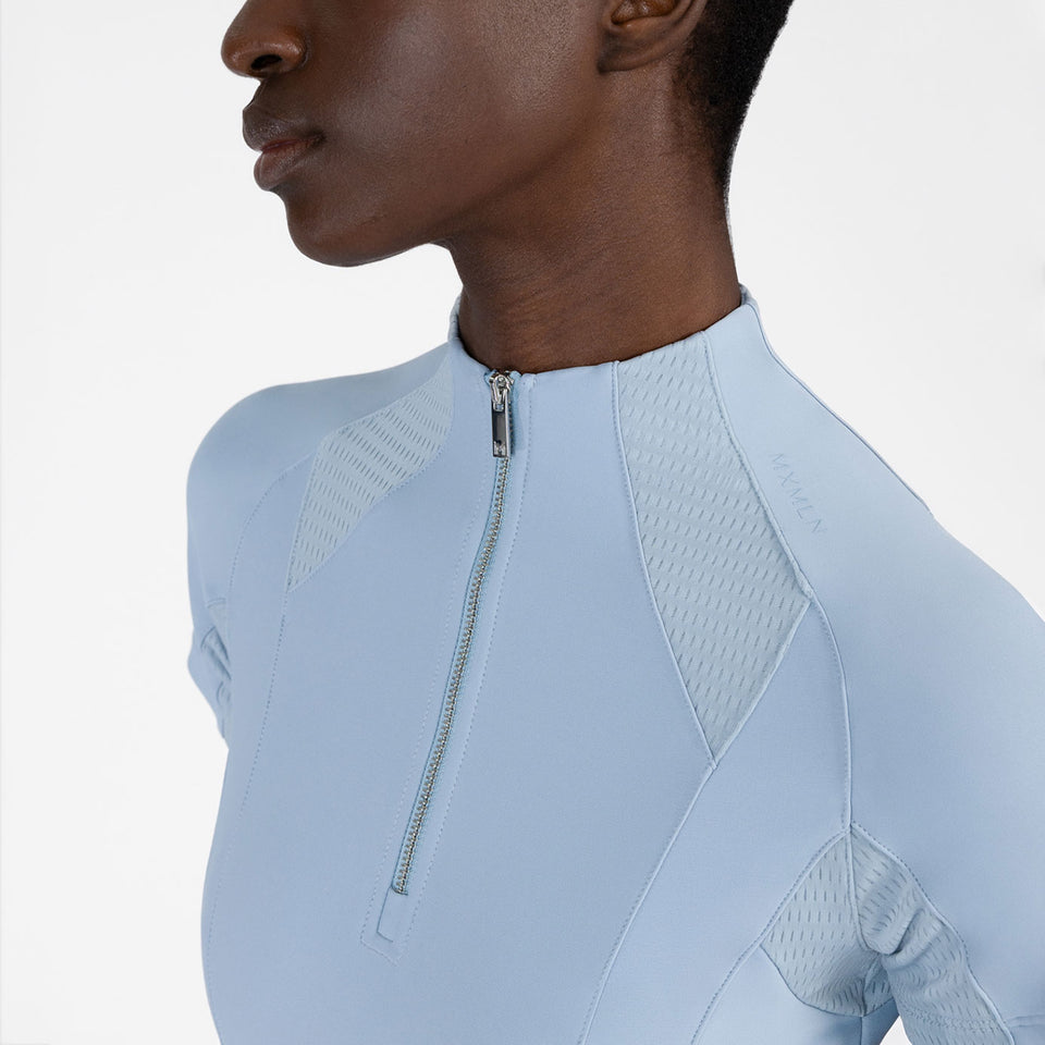 Maximilian Equestrian Frame Short Sleeve Base Layer - Aqua