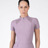 Maximilian Equestrian Frame Short Sleeve Base Layer - Orchid