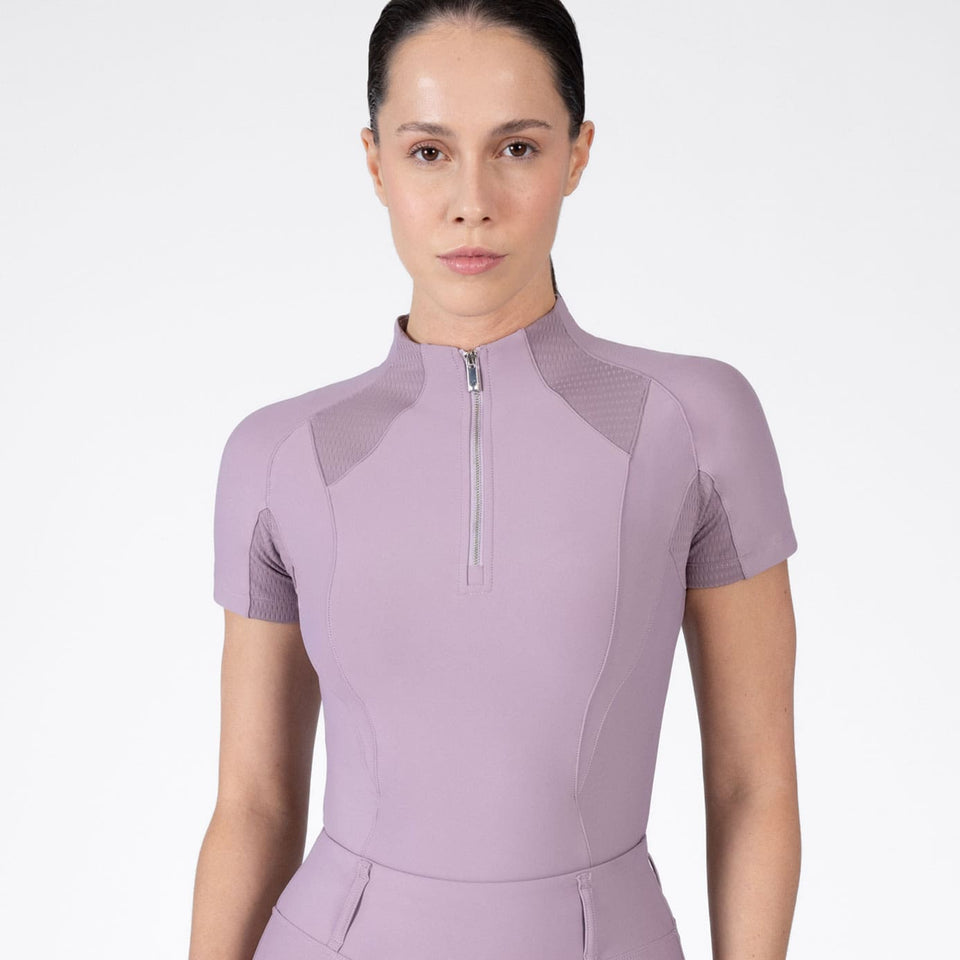 Maximilian Equestrian Frame Short Sleeve Base Layer - Orchid
