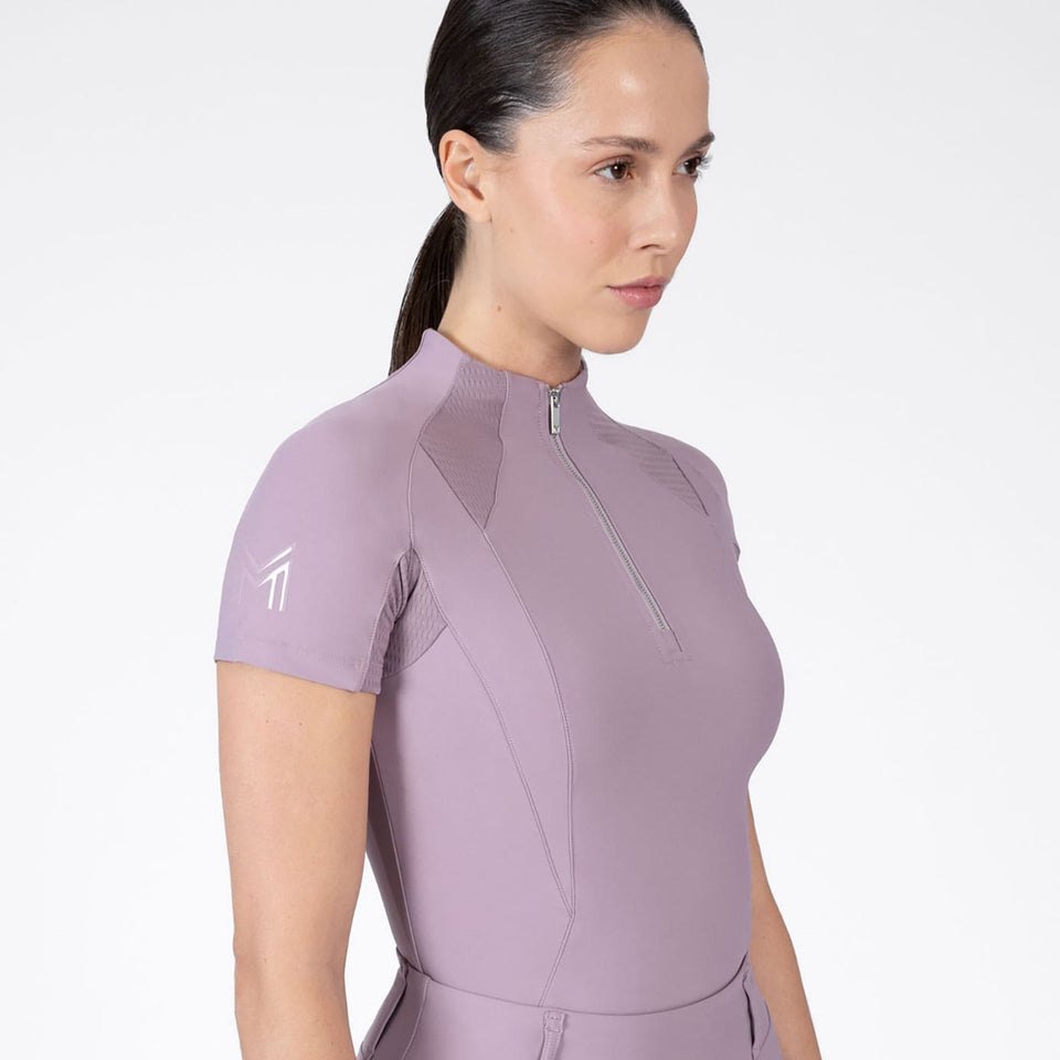 Maximilian Equestrian Frame Short Sleeve Base Layer - Orchid