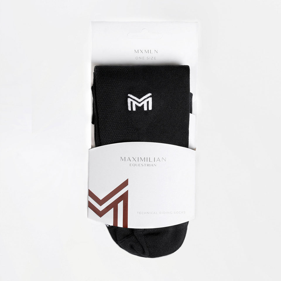 Maximilian Equestrian Neo Riding Socks - Black