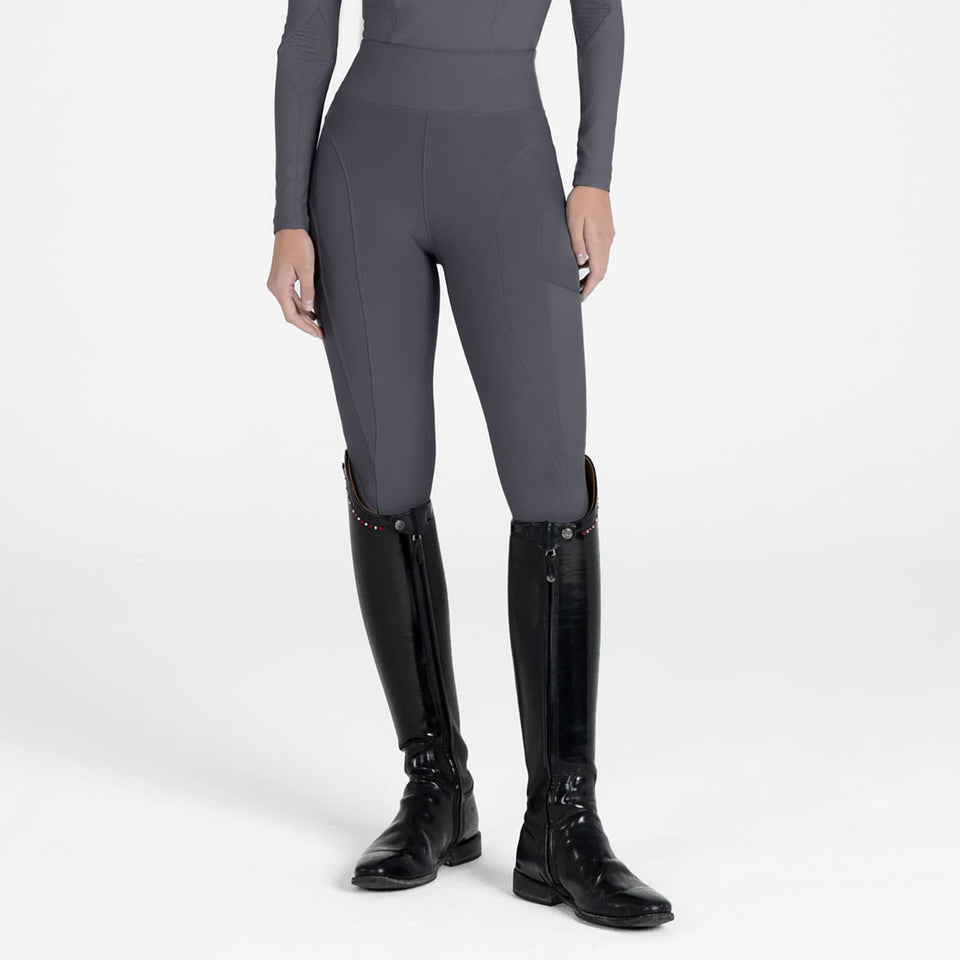 Maximilian Equestrian Outline Riding Leggings - Graphite