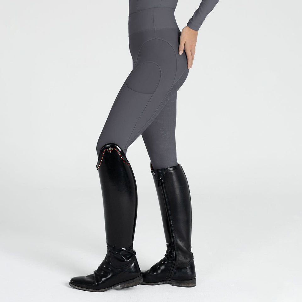 Maximilian Equestrian Outline Riding Leggings - Graphite