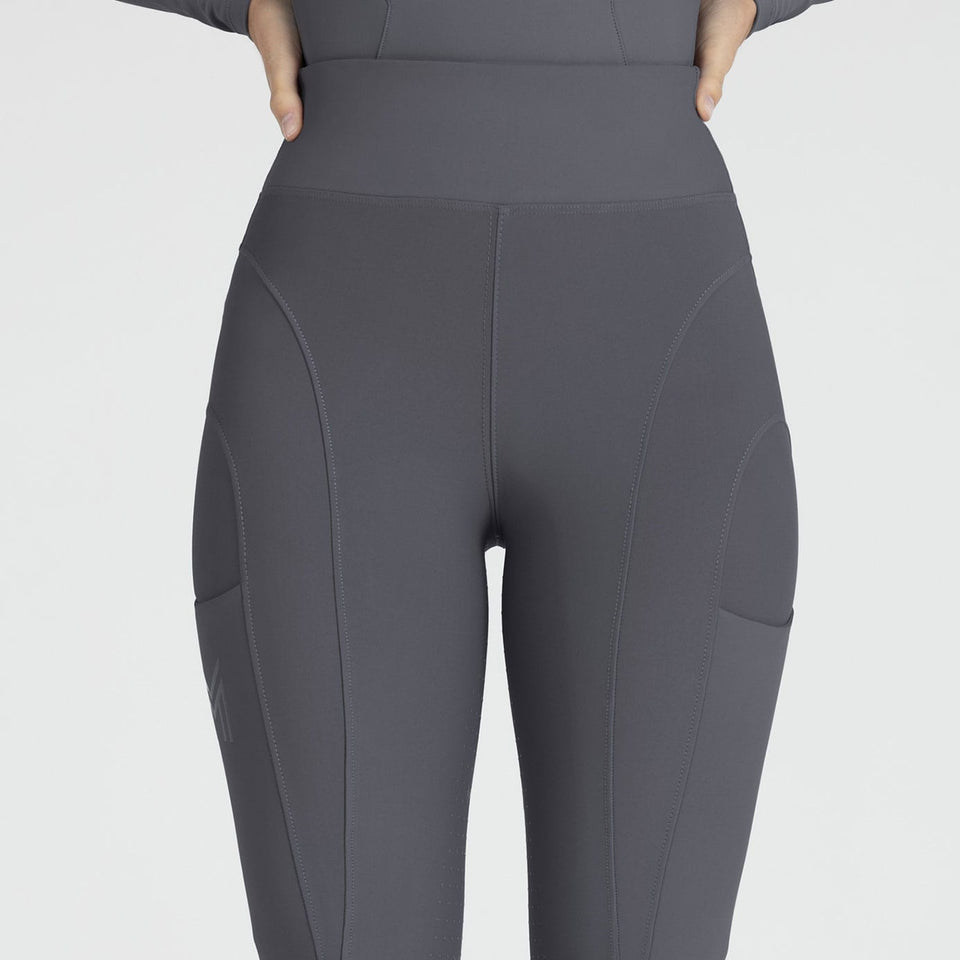 Maximilian Equestrian Outline Riding Leggings - Graphite
