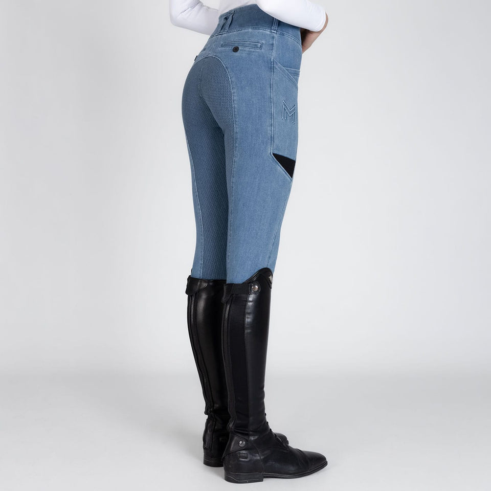 Maximilian Equestrian Tech Riding Leggings - Denim