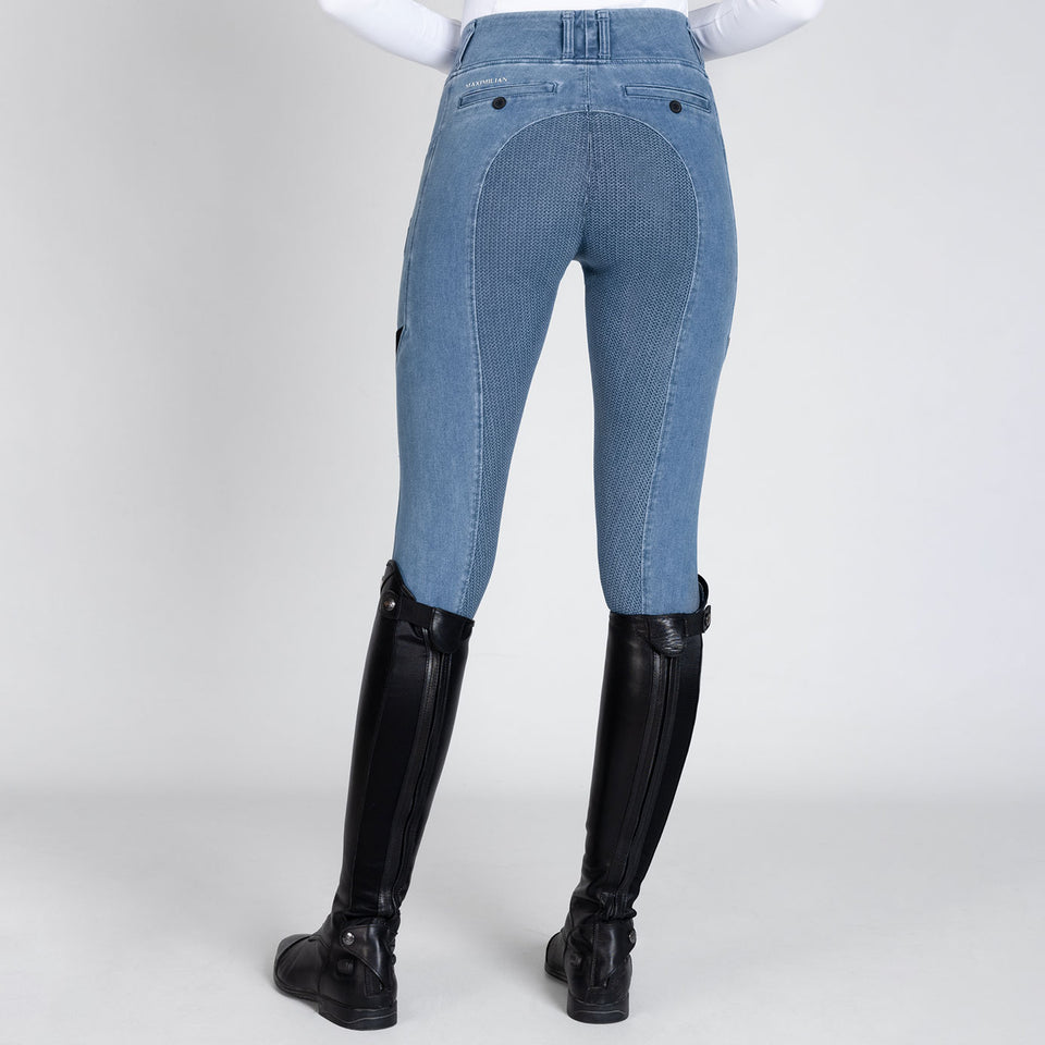 Maximilian Equestrian Tech Riding Leggings - Denim