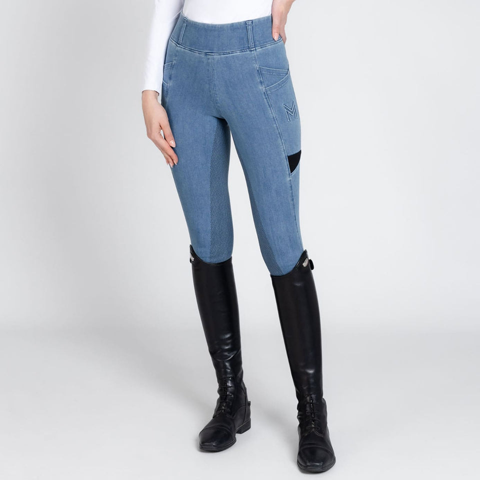 Maximilian Equestrian Tech Riding Leggings - Denim