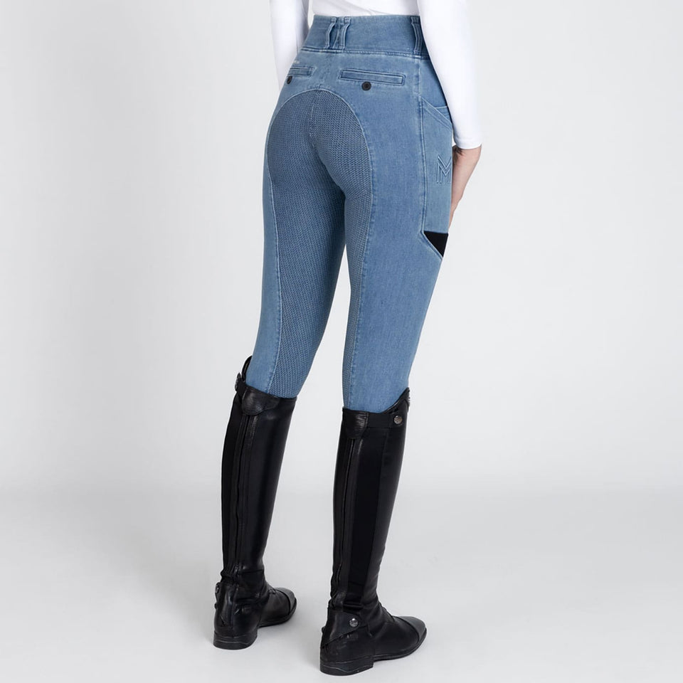 Maximilian Equestrian Tech Riding Leggings - Denim