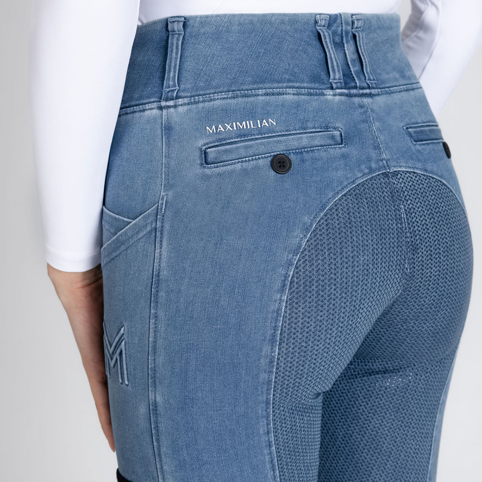 Maximilian Equestrian Tech Riding Leggings - Denim