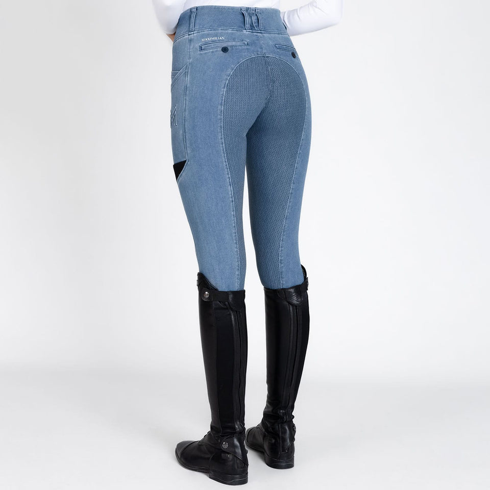 Maximilian Equestrian Tech Riding Leggings - Denim