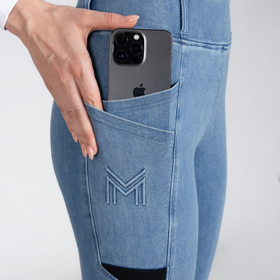 Maximilian Equestrian Tech Riding Leggings - Denim