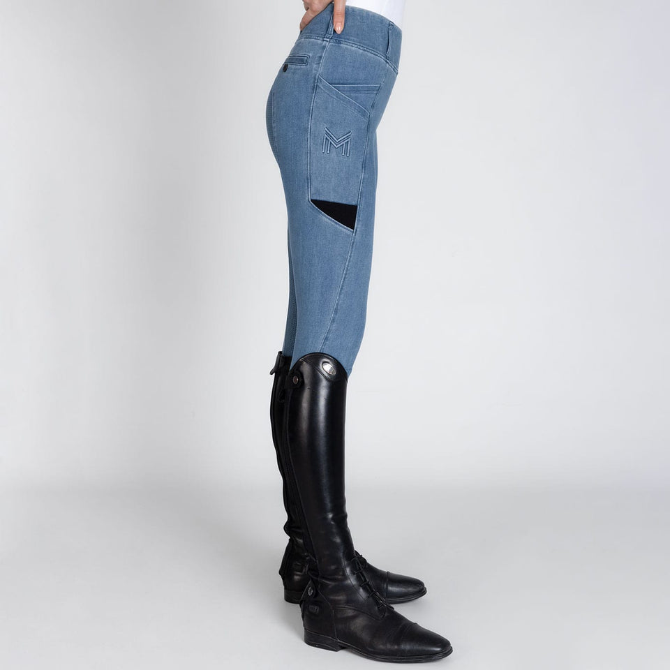 Maximilian Equestrian Tech Riding Leggings - Denim