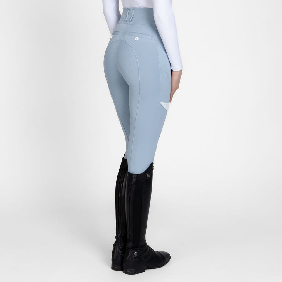 Maximilian Equestrian Tech Riding Leggings - Aqua