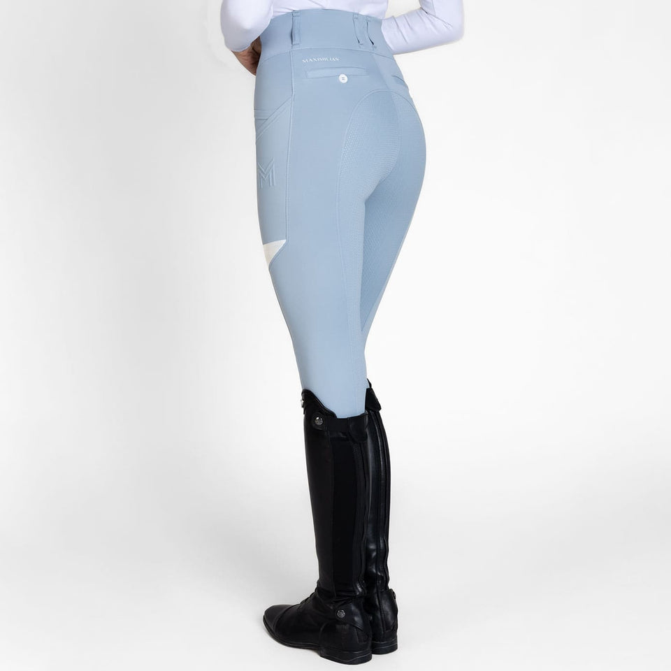 Maximilian Equestrian Tech Riding Leggings - Aqua