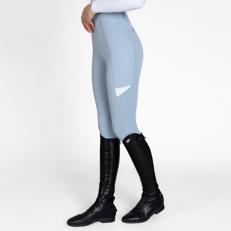 Maximilian Equestrian Tech Riding Leggings - Aqua