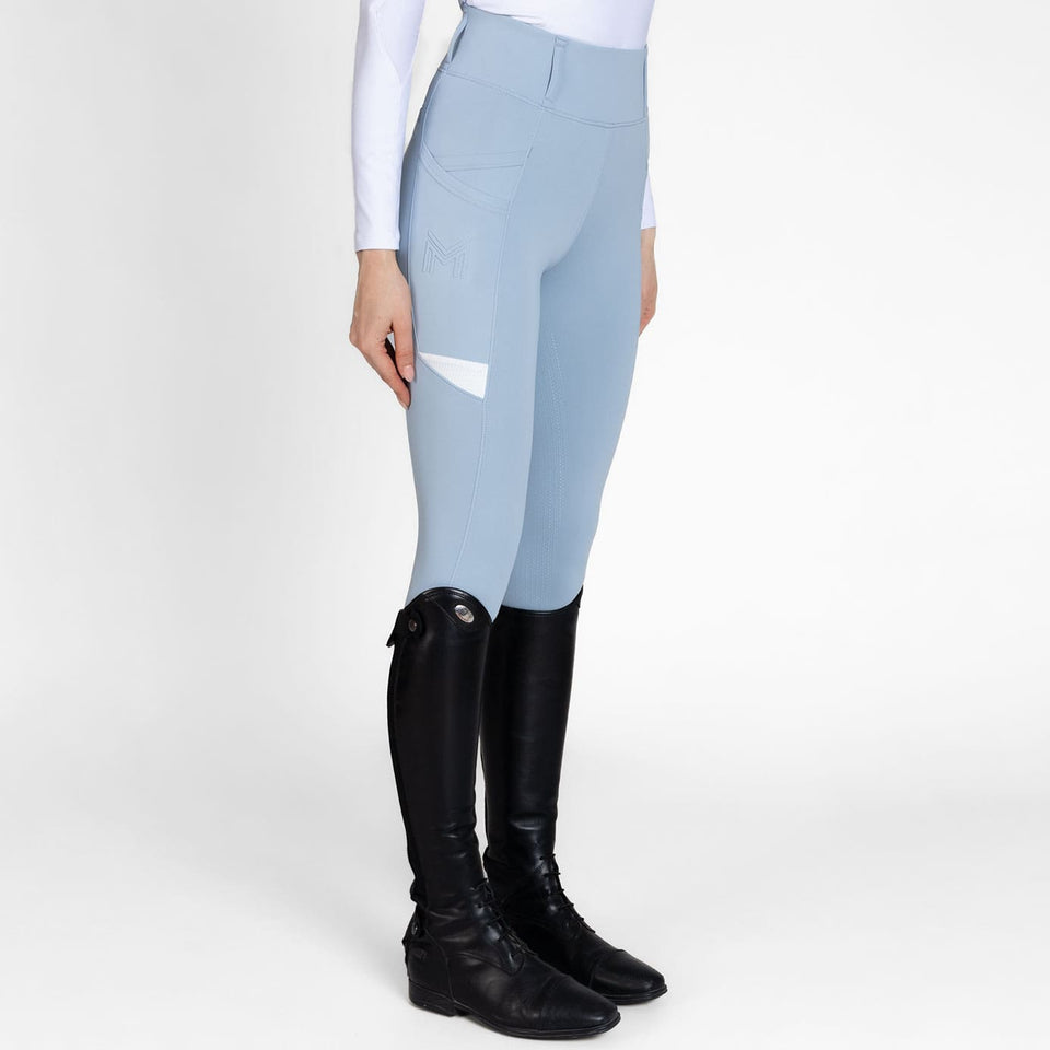 Maximilian Equestrian Tech Riding Leggings - Aqua