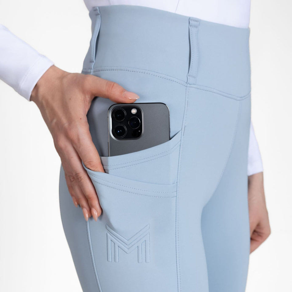 Maximilian Equestrian Tech Riding Leggings - Aqua