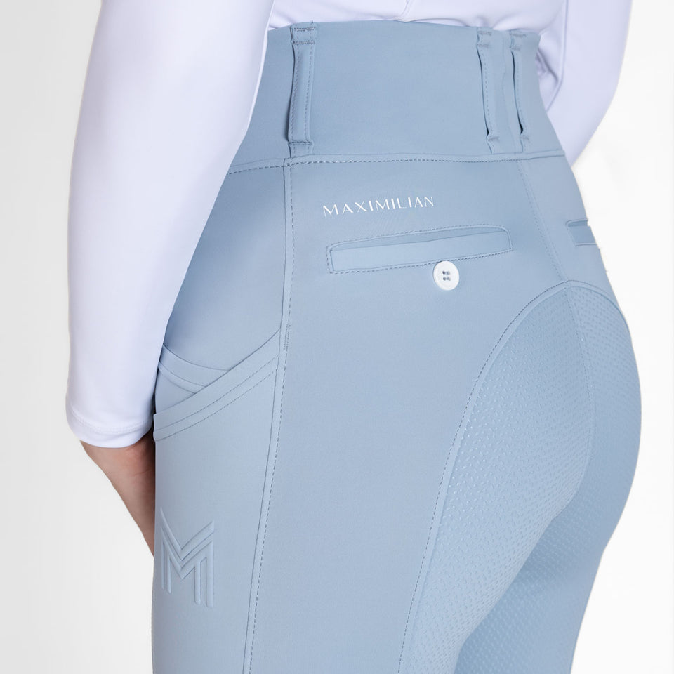 Maximilian Equestrian Tech Riding Leggings - Aqua
