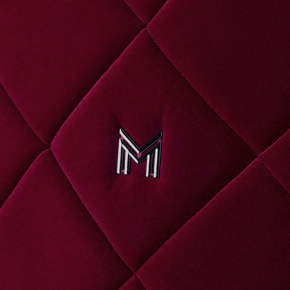 Maximilian Equestrian Velvet Dressage Saddle Cloth - Ruby