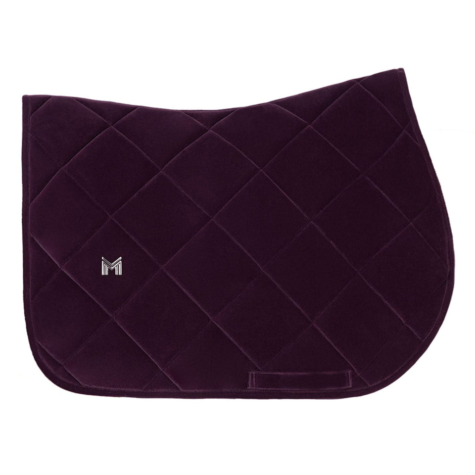 Maximilian Equestrian Velvet Jumping Saddle Cloth - Amethyst
