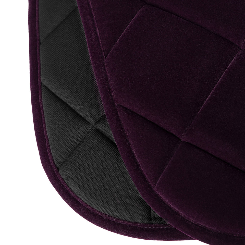 Maximilian Equestrian Velvet Jumping Saddle Cloth - Amethyst