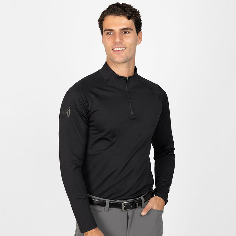 Maximilian Equestrian Men's Code Long Sleeve Base Layer - Black