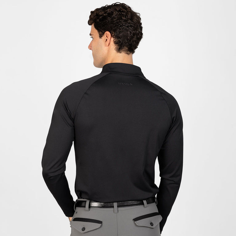 Maximilian Equestrian Men's Code Long Sleeve Base Layer - Black