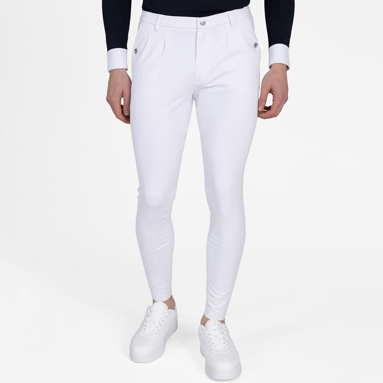 Maximilian Equestrian Men's Founder Breeches - White