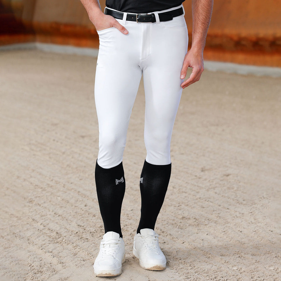 Maximilian Equestrian Men's Performance Breeches - White