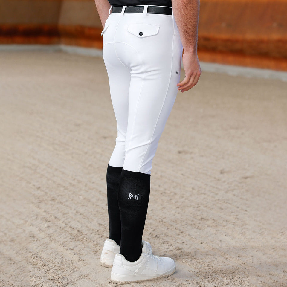 Maximilian Equestrian Men's Performance Breeches - White