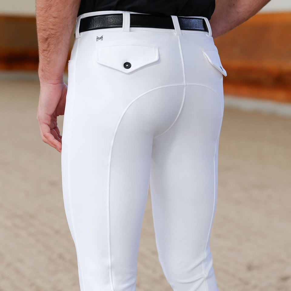Maximilian Equestrian Men's Performance Breeches - White