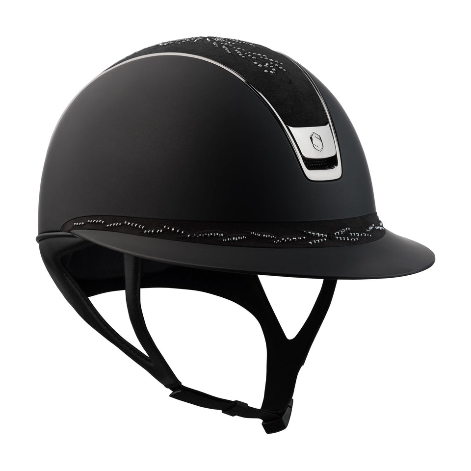 Samshield V2 Miss Shield Black Shadowmatt with Crystal Flower Top and Band