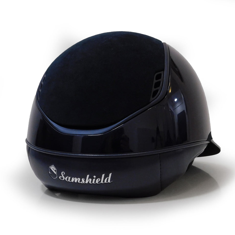 Samshield V2 Miss Shield Blue Shadowglossy with Alcantara Top and Matt Navy