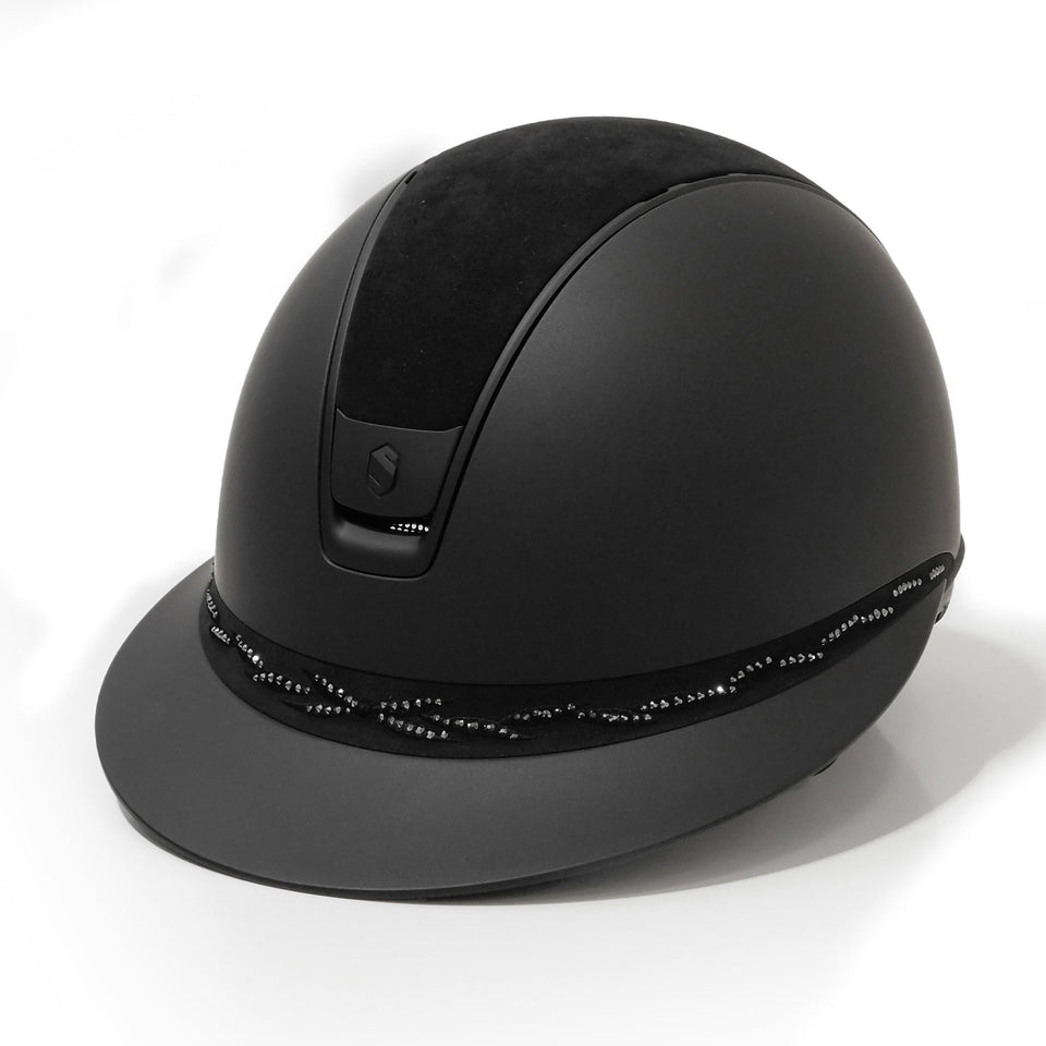 Samshield V2 Miss Shield Black Shadowmatt with Crystal Flower Band