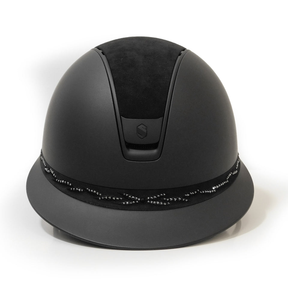 Samshield V2 Miss Shield Black Shadowmatt with Crystal Flower Band