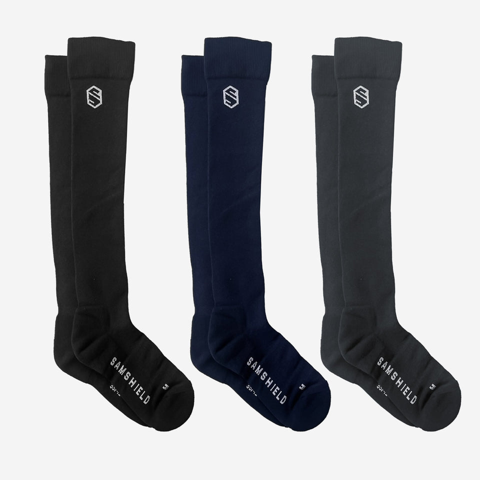Samshield Balzane Blazon Socks - Pack of 3 - Navy, Black, Grey