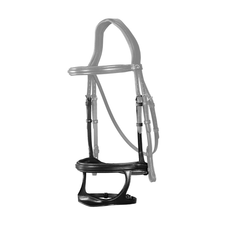 Dy'on New English Double Noseband - Black