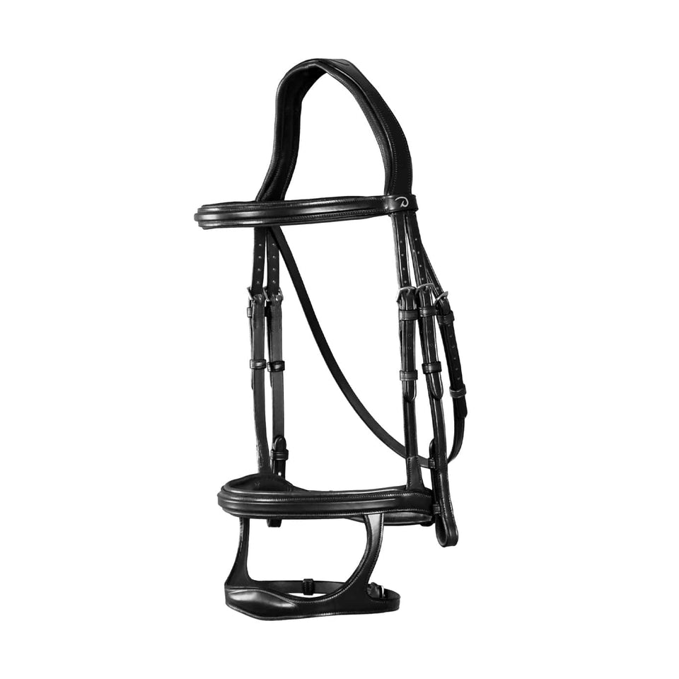 Dy'on New English Double Noseband Bridle - Black