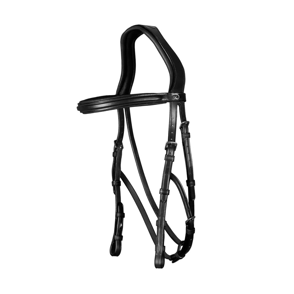 Dy'on New English Hackamore Bridle - Black