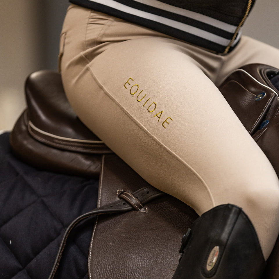 Equidae London Penelope High Rise Knee Grip Breeches - Taupe