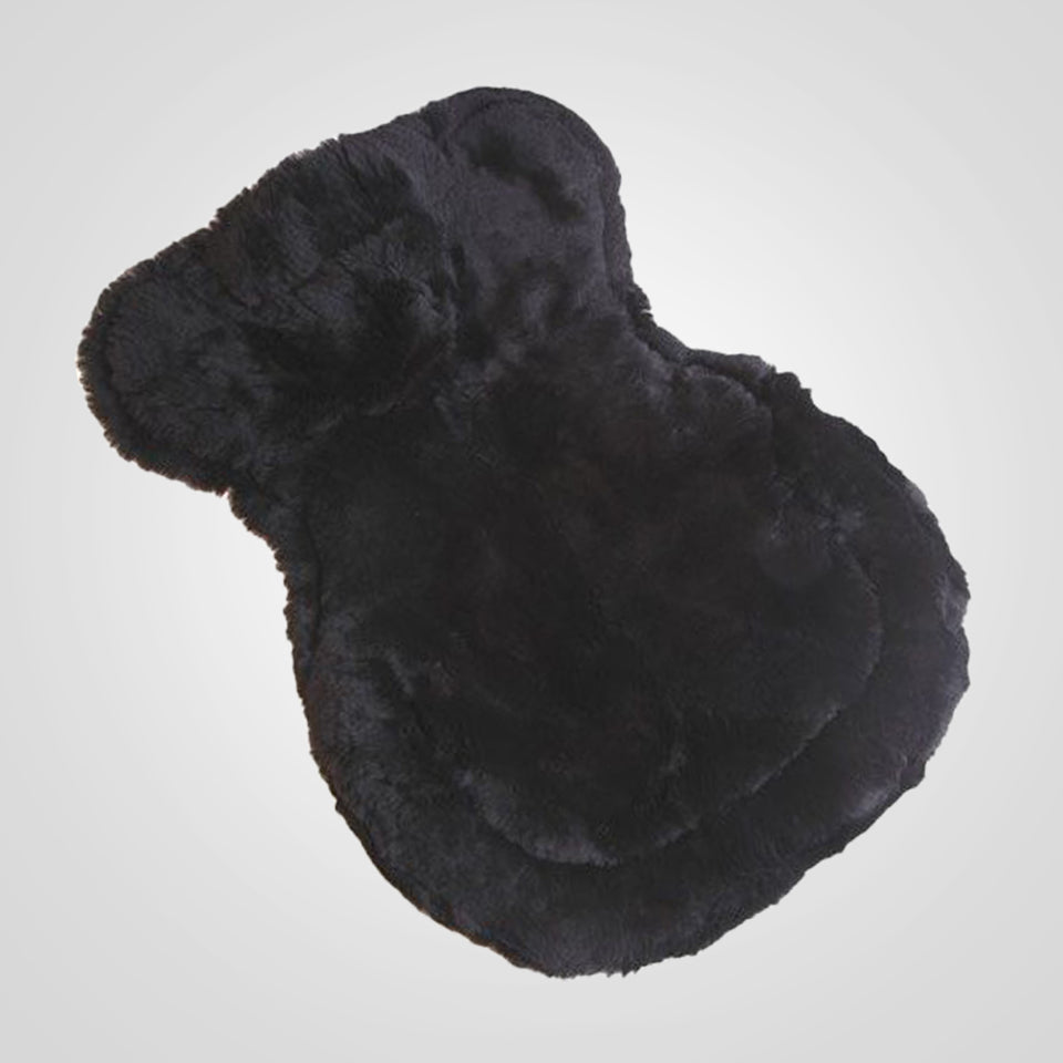 Gel-Eze Gel Full Sheepskin Saddle Pad -  Black