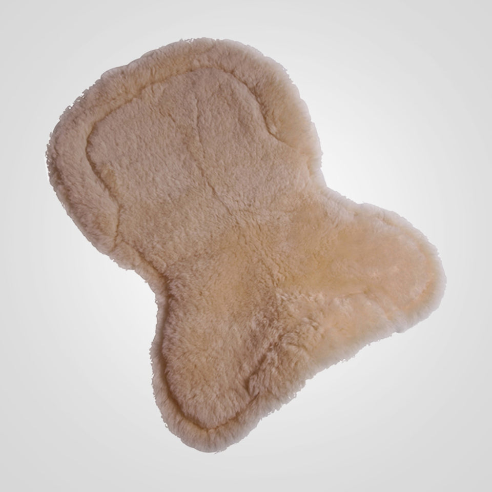 Gel-Eze Gel Full Sheepskin Saddle Pad - Natural