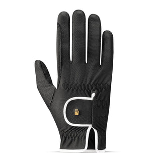 Roeckl Lona Two-Tone Riding Gloves - Black/White